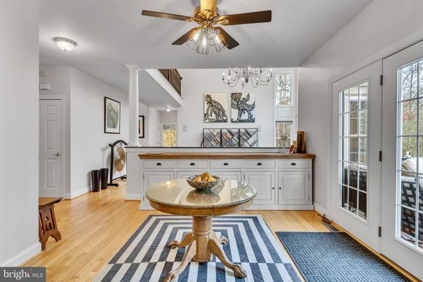 Chandelier, Interior, Wood Texture Flooring