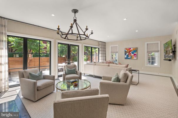 Chandelier, Interior, Living room, Recessed Lighting