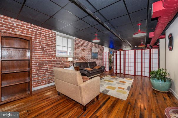 Interior, Living room, Stone Walls, Wood Texture Flooring