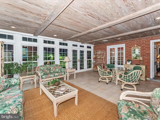 Interior, Living room, Recessed Lighting, Stone Walls, Wooden Beams, Wooden Ceilings