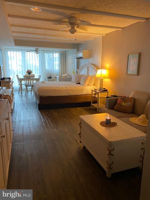Bedroom, Dining room, Interior, Recessed Lighting, Wooden Beams, Wood Texture Flooring