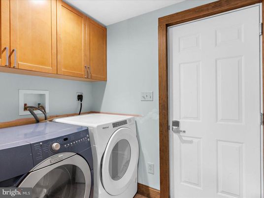 Interior, Washer, Wood Texture Flooring