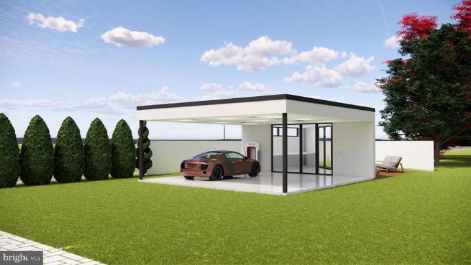 Backyard, Exterior, Facade, Modern