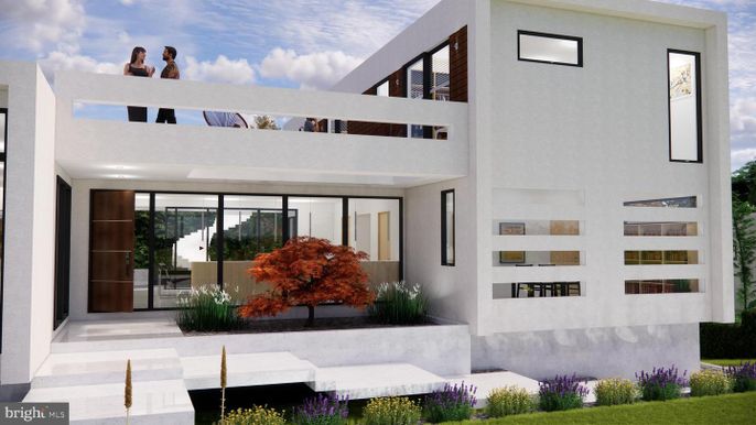 Exterior, Facade, Modern