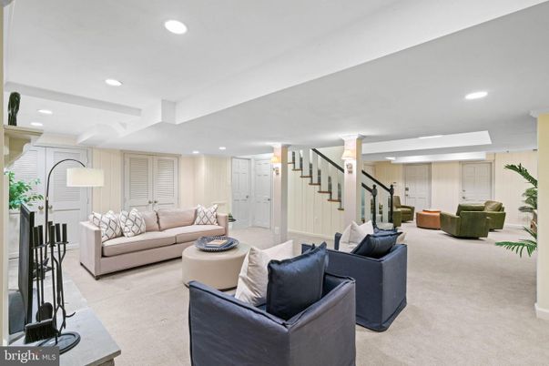 Interior, Living room, Recessed Lighting