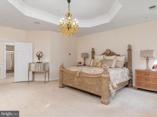 Bedroom, Chandelier, Interior
