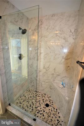 Bathroom, Glass Shower, Interior, Marble Walls