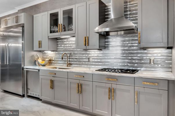 Interior, Kitchen, Marble, Stainless Steel Appliances