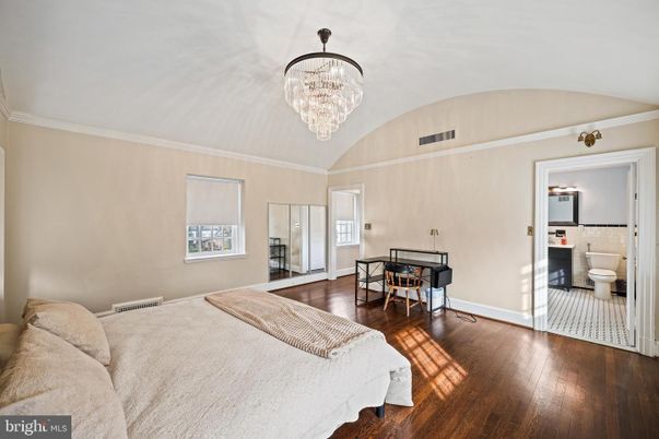 Bedroom, Chandelier, Interior, Wood Texture Flooring