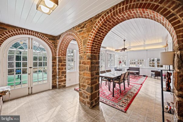 Dining room, Interior, Stone Walls