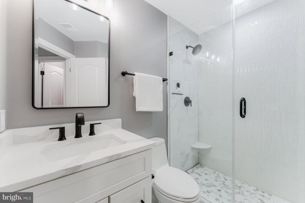 Bathroom, Glass Shower, Interior, Marble Walls