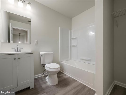 Bathroom, Interior, Wood Texture Flooring
