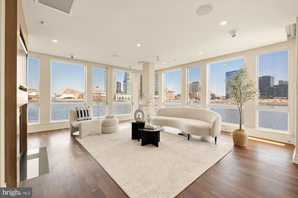 Interior, Living room, Recessed Lighting, Water, Wood Texture Flooring