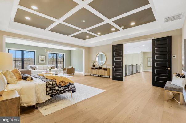 Interior, Living room, Pendant Lights, Recessed Lighting, Wood Texture Flooring