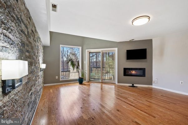 Empty room, Fireplace, Interior, Wood Texture Flooring