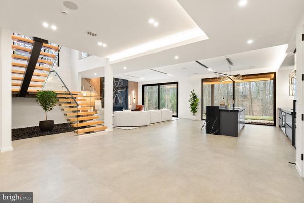 Interior, Living room, Recessed Lighting