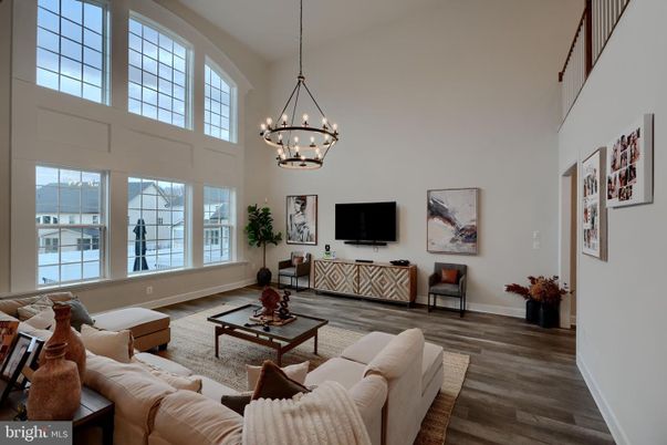 Chandelier, Interior, Living room, Wood Texture Flooring