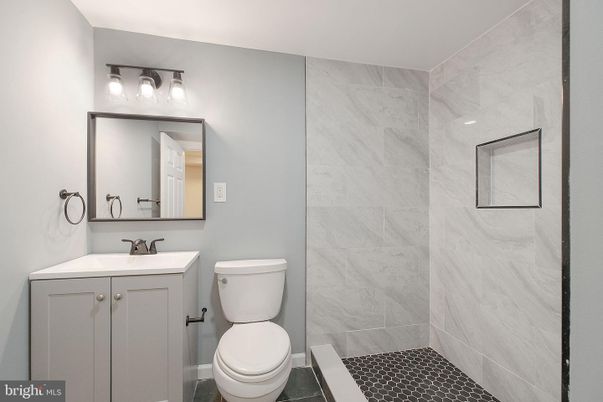 Bathroom, Glass Shower, Interior, Marble Walls
