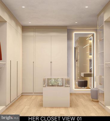 Interior, Recessed Lighting, Walk-in Closets, Wood Texture Flooring