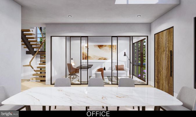 Dining room, Interior, Recessed Lighting
