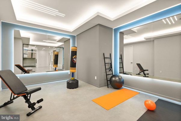 Fitness Equipment, Interior, Recessed Lighting