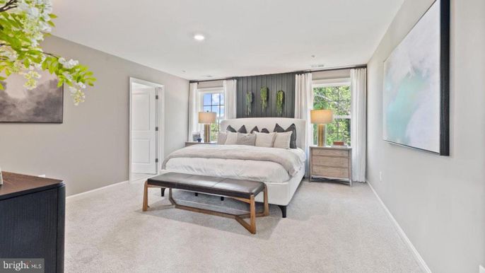 Bedroom, Interior, Recessed Lighting