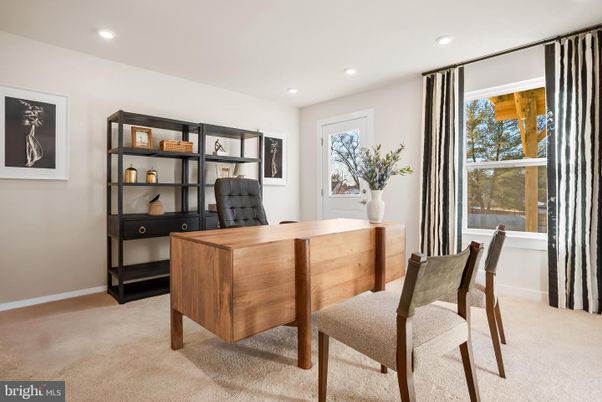 Home Office, Interior, Recessed Lighting