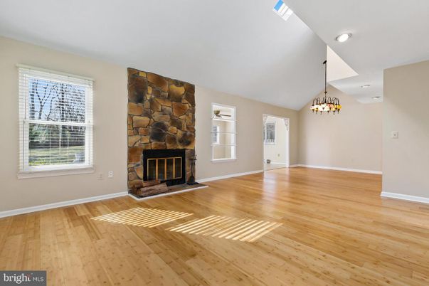 Empty room, Fireplace, Interior, Wood Texture Flooring