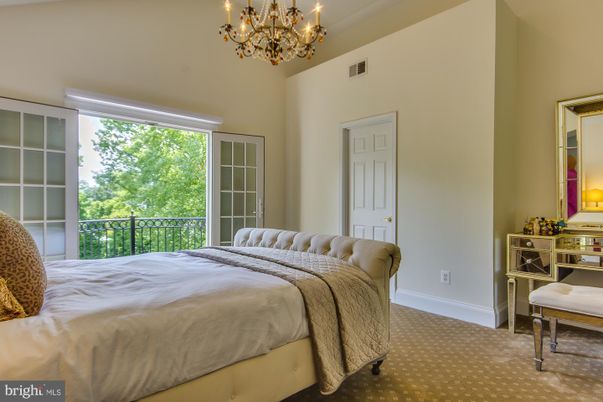 Bedroom, Chandelier, Interior