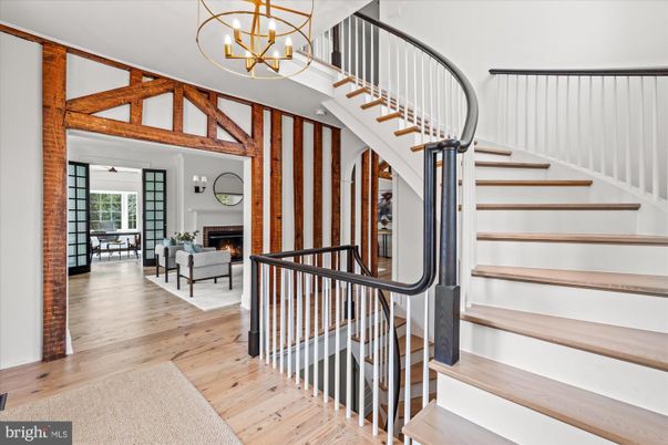Chandelier, Fireplace, Interior, Wood Texture Flooring