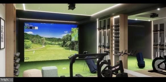 Fitness Equipment, Interior, Recessed Lighting