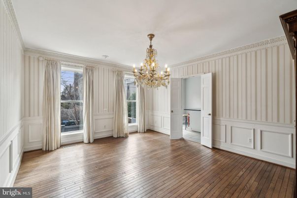Chandelier, Empty room, Interior, Wood Texture Flooring