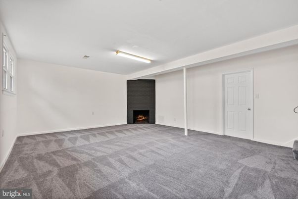 Empty room, Fireplace, Interior