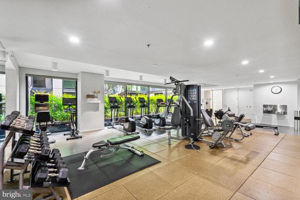Fitness Equipment, Gym, Interior, Recessed Lighting