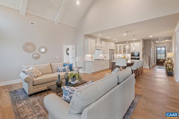 Dining room, Interior, Kitchen, Living room, Pendant Lights, Recessed Lighting, Wood Texture Flooring