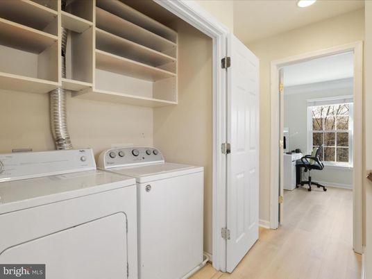 Interior, Recessed Lighting, Utility Closets, Washer, Wood Texture Flooring