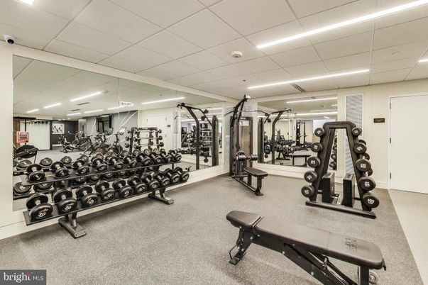 Fitness Equipment, Gym, Interior, Recessed Lighting