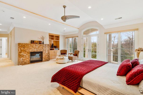 Bedroom, Fireplace, Interior, Recessed Lighting