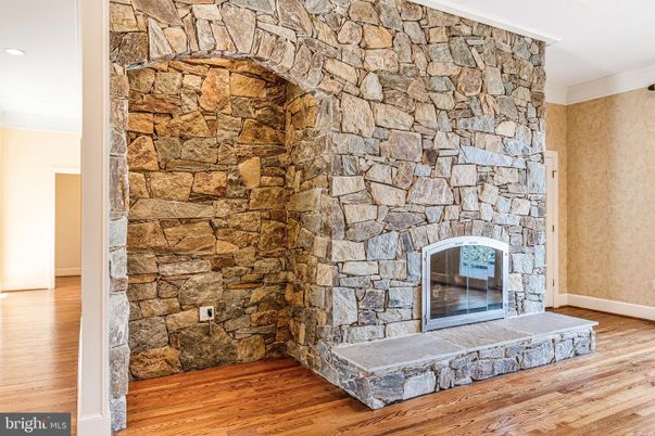 Fireplace, Interior, Stone Walls, Wood Texture Flooring