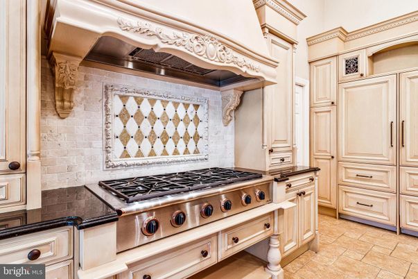 Interior, Kitchen, Stainless Steel Appliances, Stone Walls