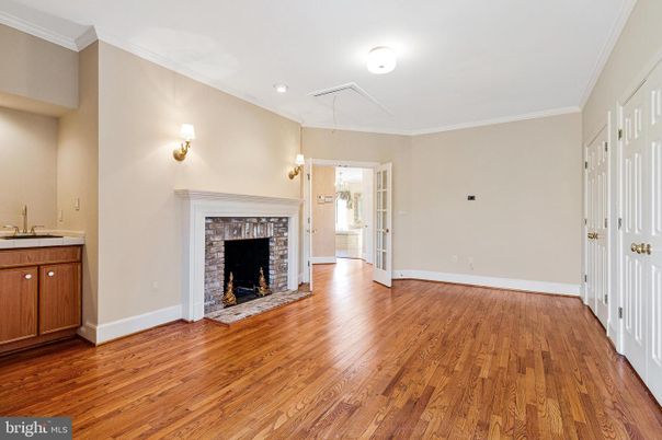 Empty room, Fireplace, Interior, Wood Texture Flooring