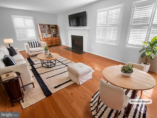 Dining room, Fireplace, Interior, Living room, Wood Texture Flooring