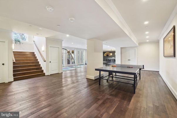 Game Room, Interior, Recessed Lighting, Wood Texture Flooring