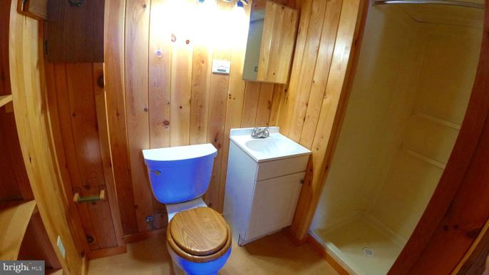 Bathroom, Interior, Wooden Walls