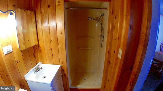 Bathroom, Interior, Wooden Walls