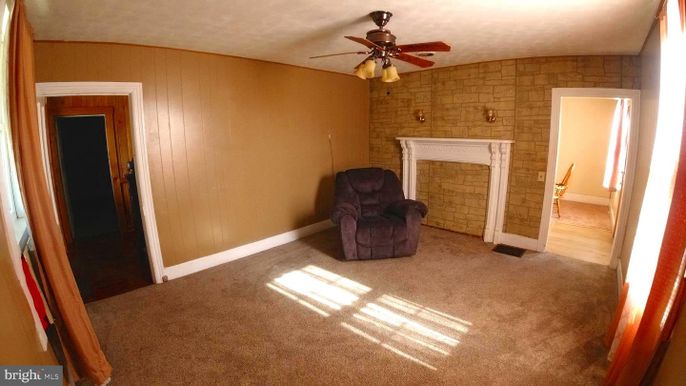 Empty room, Fireplace, Interior, Stone Walls