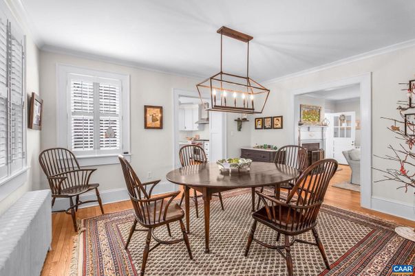 Chandelier, Dining room, Interior, Pendant Lights, Wood Texture Flooring
