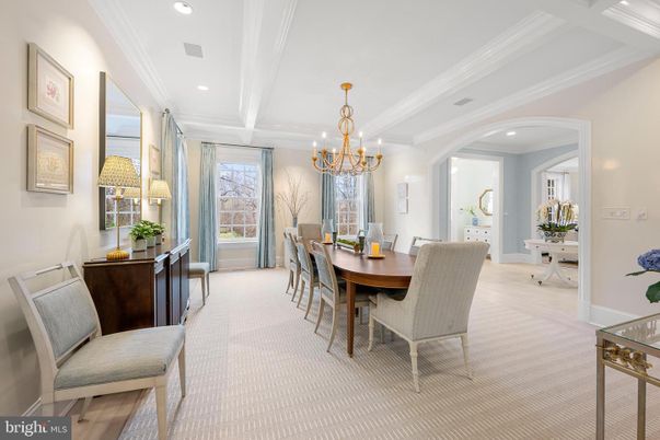 Chandelier, Dining room, Interior, Recessed Lighting