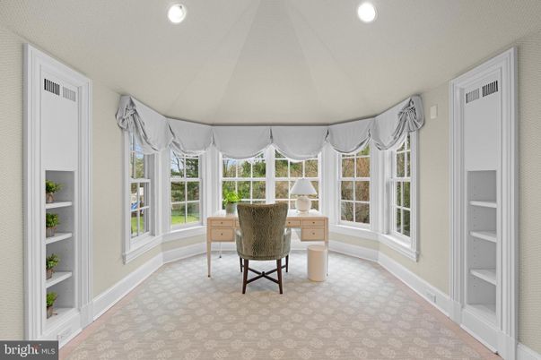 Home Office, Interior, Recessed Lighting