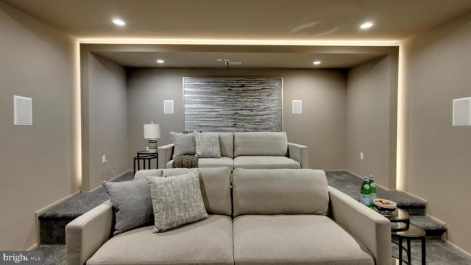 Interior, Living room, Recessed Lighting